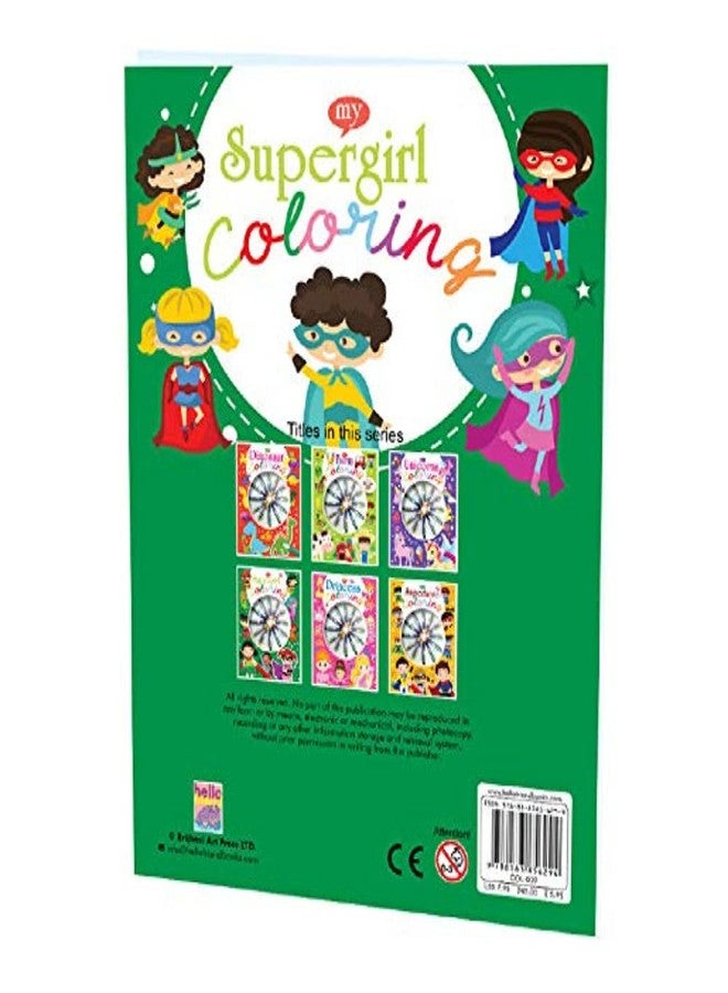 BRIJBASI Hello Friend Supergirl Coloring Book with 12 vibrant Crayons Colours + 24 Pages Colouring Book for 4+ yrs. - Image 3